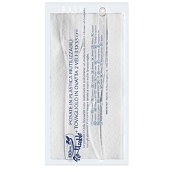 Set 2 posate Dopla Professional reuse in polistirene con tovagliolo - conf. 100