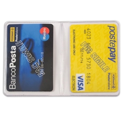 Portacard a due scomparti Alplast colori assortiti 890C- conf. 50
