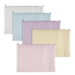 Busta Plastibor con ZIP in EVA colori pastello - A4 P0433190- conf. 5