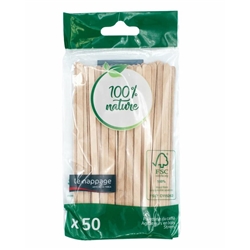 Palettine da caffè Le Nappage realizzate in carta H.11,5 cm bianco - conf. 50