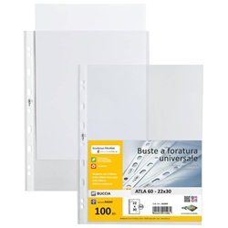 Buste in PP buccia Sei Rota Atla 60 - basso spessore trasparente 22x30 cm - conf. 500