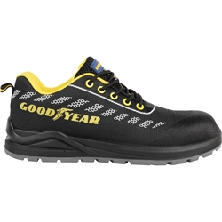 Scarpe antinfortunistiche Goodyear in tessuto knit GY STRIPE S1P nero-giallo TG.43 - 735343
