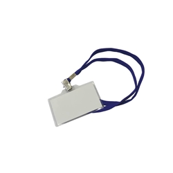 Cordoncini con clip in metallo - 30 cm blu - 155Y- conf. 50