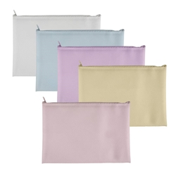Busta Plastibor con ZIP in EVA colori pastello - A5 P0432890- conf. 5
