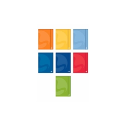 Cartellette 3 lembi BM Color con dorso 1 cm ed elastico colori assortiti - conf. 6