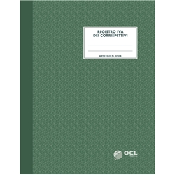 Registro IVA dei corrispettivi numerato 1/31 O.C.L. 16 fogli - 0508