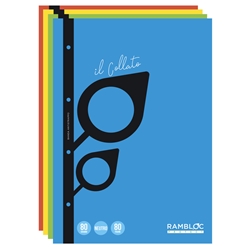 Blocco collato a fogli mobili Rambloc FSC® A4 - 40 ff - 80 g - conf. 5