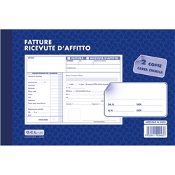 Blocco ricevute affitto O.C.L. 50x2 copie - 0205- conf. 10