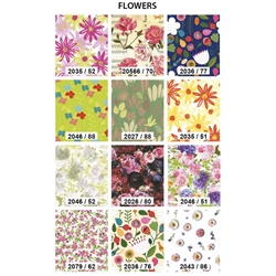 Carta regalo Bolis 70x100 cm patinata Flowers - conf. 50