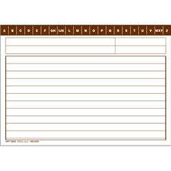 Schede rigate O.C.L. formato 14,8x10,5 cm - 0809