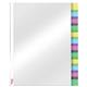 Busta Index a perforazione universale Esselte - 12 tasti colorati - f.to A4 - PPL lucido - 414170