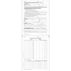 Dichiarazione di provenienza animali O.C.L. - bianco 4 copie - 25 moduli - 1559
