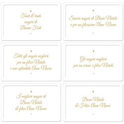 Biglietti Natalizi in vassoio - 9x14 cm - conf. 6