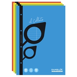 Blocco collato a fogli mobili Rambloc FSC® A4 - 40 ff - 80 g - conf. 4