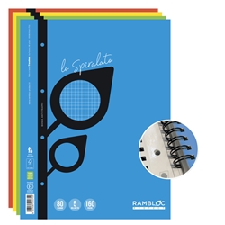 Maxi quaderno Spiralato rinforzato Rambloc A4 - 80 ff - conf. 4