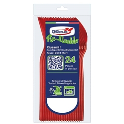 Cucchiaini compact in polistirene Dopla Reusable 125 mm - conf. 24