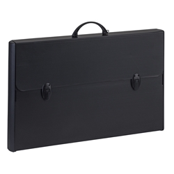Valigetta in polionda Favorit Black con bordi rinforzati 37x60x5,2 cm - colore nero - 400173500