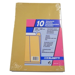 Busta a sacco Blasetti Mondex Avana - 120 g/m2 - conf. 10