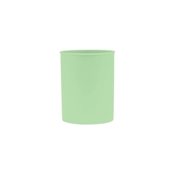 Portapenne in polipropilene rotondo Donau D.7,5xH.9,5 cm 100% riciclabile verde pastello - 3132101PL-06- conf. 10