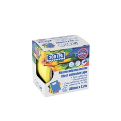 Nastro adesivo telato Eurocel formato 38 mm x 2,7 m - colore giallo 016414314- conf. 4