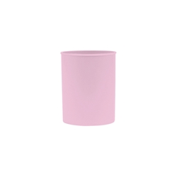 Portapenne in polipropilene rotondo Donau D.7,5xH.9,5 cm 100% riciclabile viola pastello - 3132101PL-23- conf. 10