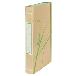 Cartella portaoggetti con elastico Esselte Oxford Green A4 100% carta riciclata dorso 4 cm - 397850503- conf. 6
