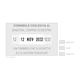 Timbro Colop 2600 autoinchiostrante datario con piastra personalizzabile 37x58 mm - 2660