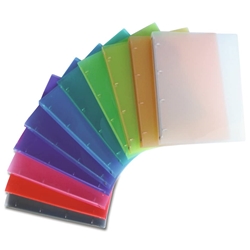 Raccoglitore trasparente 4 anelli Nikoffice in colori assortiti Ø 30 - colorato - 01NIK177/4N- conf. 12