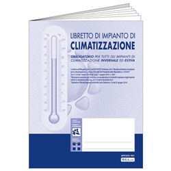 Libretto di impianto per la climatizzazione estiva e invernale All-in-1 O.C.L. - A4 - in 3 copie - 1801- conf. 5