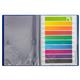 Portalistini in polipropilene con 30 tasche Q-Connect formato A4 - blu opaco - KF01255