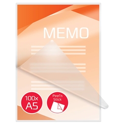 Pouches autoadesive GBC 125 micron GBC formato A5 3747244- conf. 100