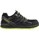 Scarpe antinfortunistiche Goodyear in tomaia KPU e mesh GY BLACKBAT S1P nero-verde TG.37 - 729637