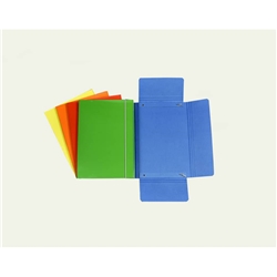 Cartella a tre lembi con elastico Cartotecnica del Garda 17x25 cm - 10 colori assortiti - CG0040LBXXXAE15- conf. 10