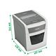Distruggidocumenti automatico Leitz IQ P4 AutoFeed 50 ff Small Office - 20 L - bianco - 80350000