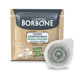Caffè in cialda compostabile ESE 44 mm Caffe Borbone qualità Nera - conf. 100