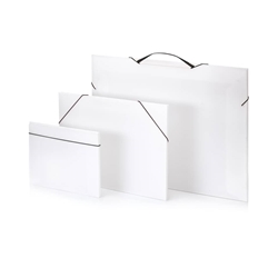 Valigetta polionda Favorit Portfolio in PPL neutro con elastico 72,5x52,5x1 cm - 100501112