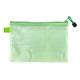 Busta in rete con chiusura  zip Lebez - in PVC colorato trasparente - 33x23 cm - 3014