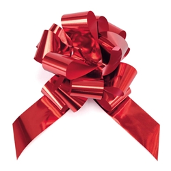 Fiocco nastro Bolis rosso - Ø 16 cm - conf. 20