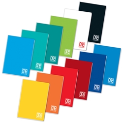 Quaderno One Color A5 - 80 g/m2 - 20+1 ff - 5 mm 1448- conf. 10