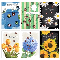 Biglietti augurali Biembi Compleanno 12x18 cm - conf. 6