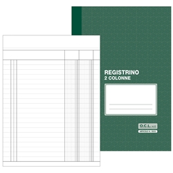 Registro a 2 colonne O.C.L. 17x23 cm 16 fogli - 0552- conf. 10