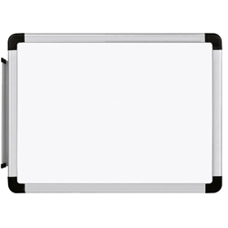 Lavagna magnetica bianca Lebez - cornice in alluminio - 45x60 cm - 2781