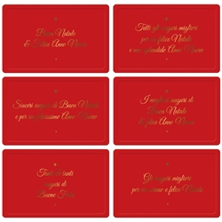 Biglietti Natalizi in vassoio - 9x14 cm - conf. 6