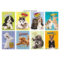 Maxi quaderni Blasetti Cuccioli formato A4  carta 100 g - conf. 10