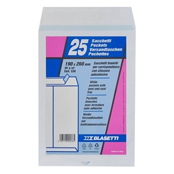 Busta a sacco Blasetti Self bianco - 80 g/m2 - conf. 25