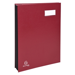 Libro firma Exacompta a 18 scomparti bordeaux 24184E