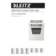Distruggidocumenti manuale Leitz IQ P4 Office - 23 L - bianco - 80030000