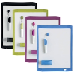 Lavagna magnetica cancellabile a secco Nobo 21,6x28 cm Nobo cornice colori assortiti - 1903816