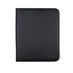 Portablocco City Time Professional A5 in eco-pelle - 20,5x25 cm - nero - 4850-N