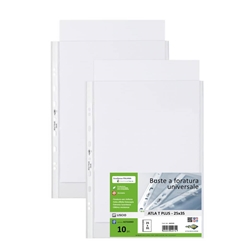 Buste in PP liscio Sei Rota Atla T Plus - altissimo spessore trasparente 25x35 cm - conf. 10